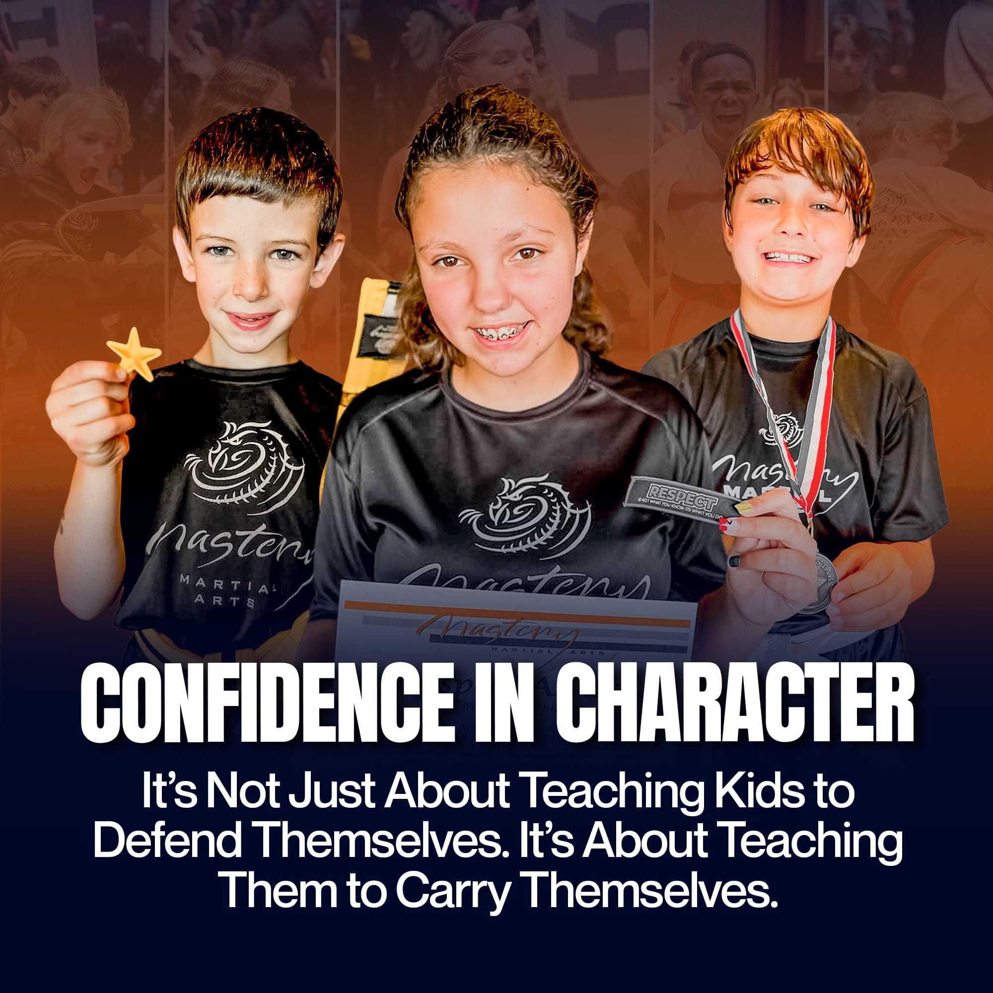 Kids at Mastery Martial Arts - Confidence in Character