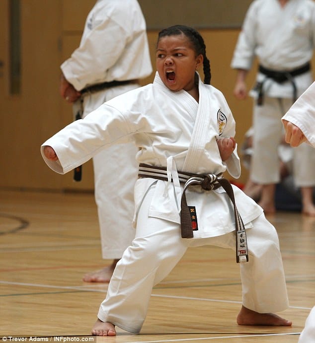 Young martial artist training with focus at Mastery Martial Arts Troy