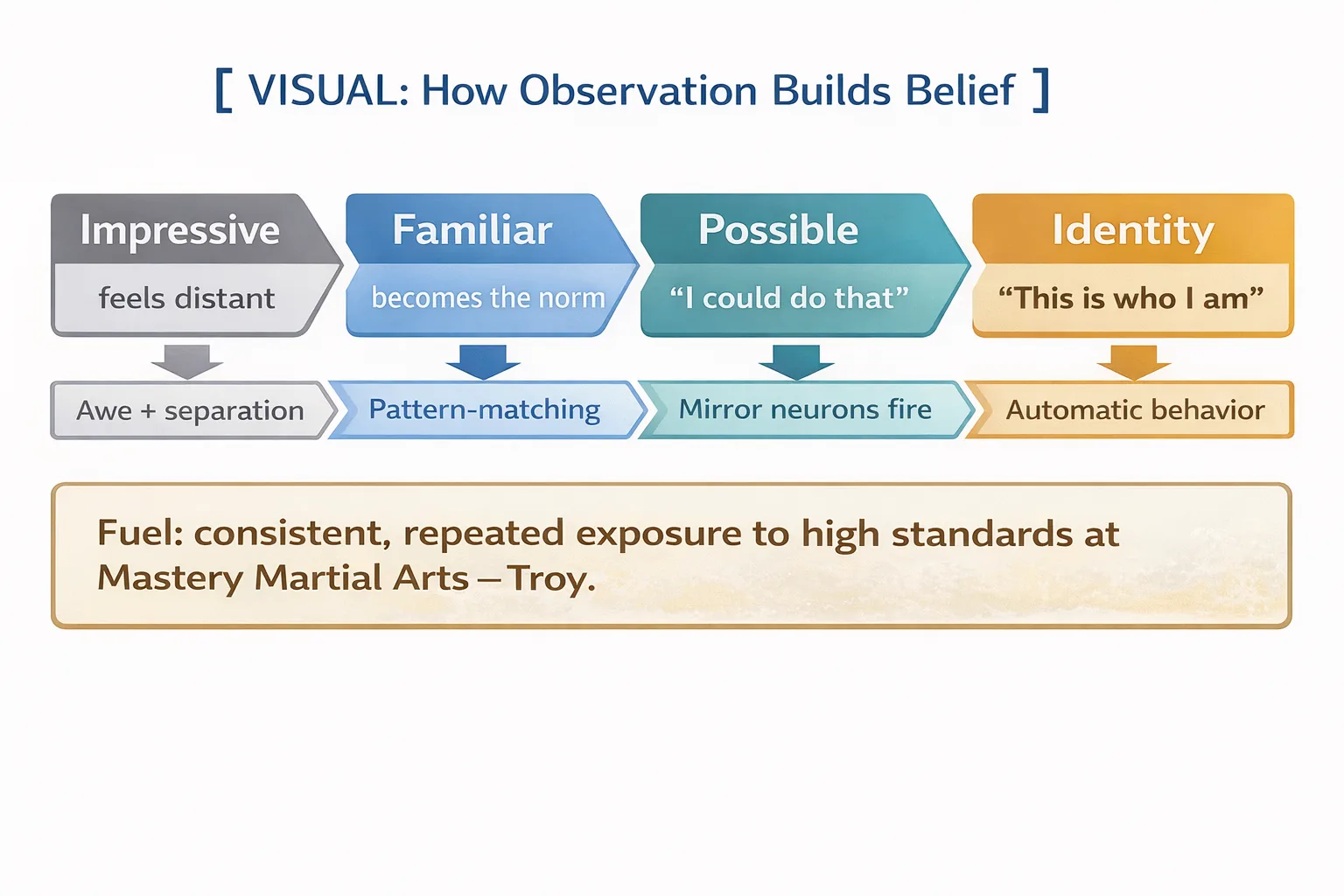 How Observation Builds Belief — Mastery Martial Arts Troy MI
