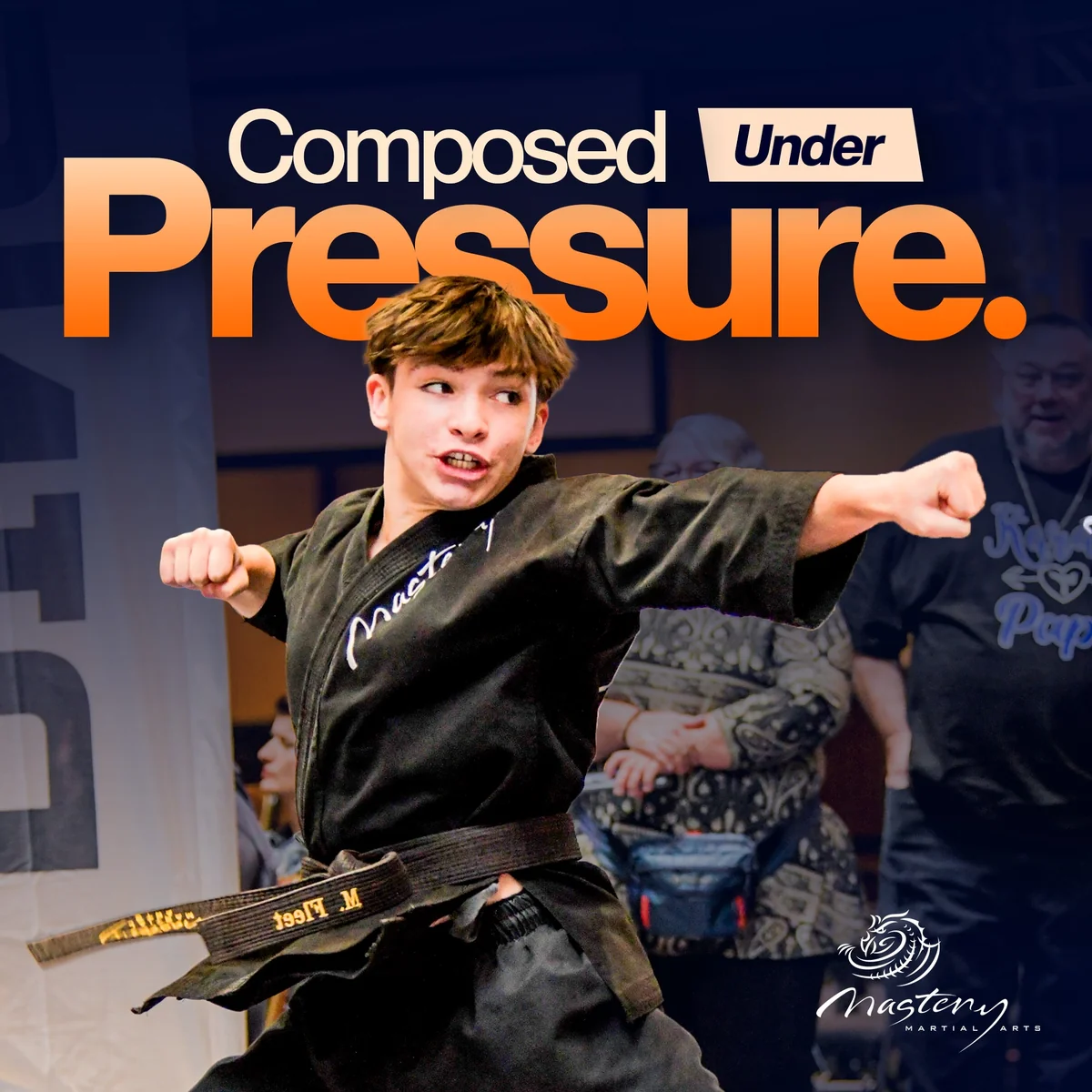 Mastery Legacy Program teen martial artist composed under pressure at Mastery Martial Arts Troy MI