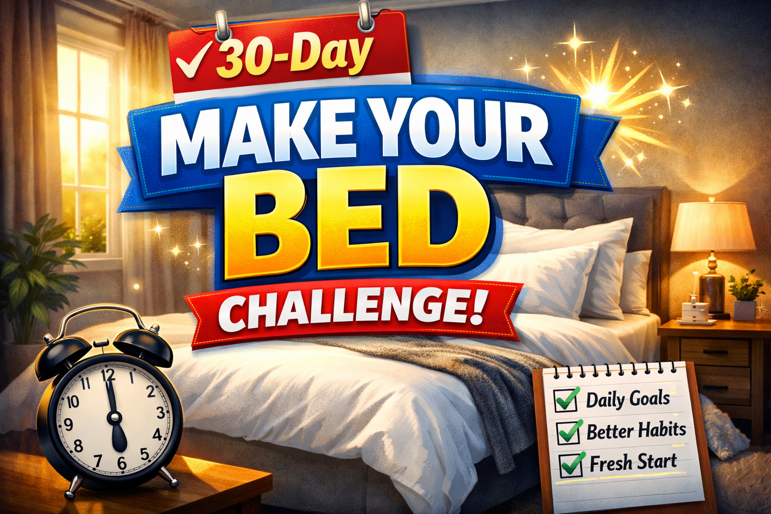30-Day Make Your Bed Challenge