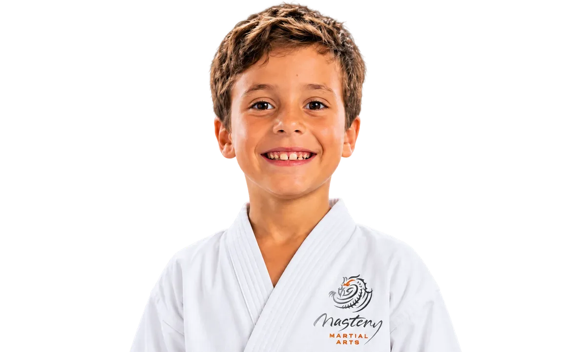 Our Troy School | Mastery Martial Arts Troy MI 1 A young kids karate student at Mastery Martial Arts in Troy MI